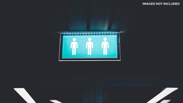 PSD logo mockup sign