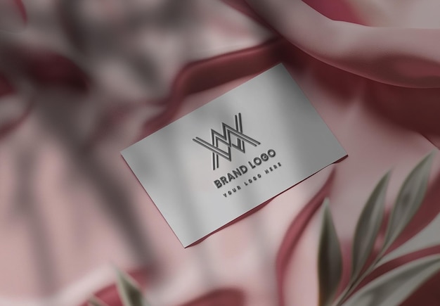 logo mockup with business card base