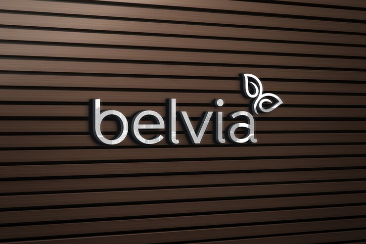 PSD logo mockup with a wooden wall