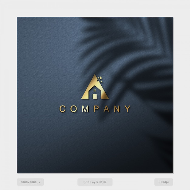 PSD logo mockup