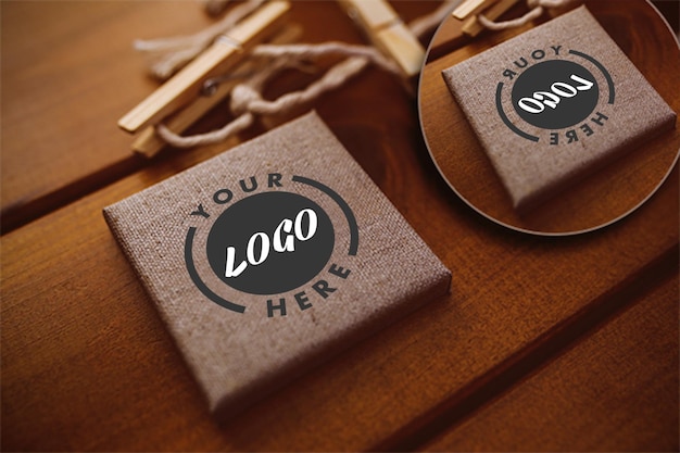 PSD logo mockup