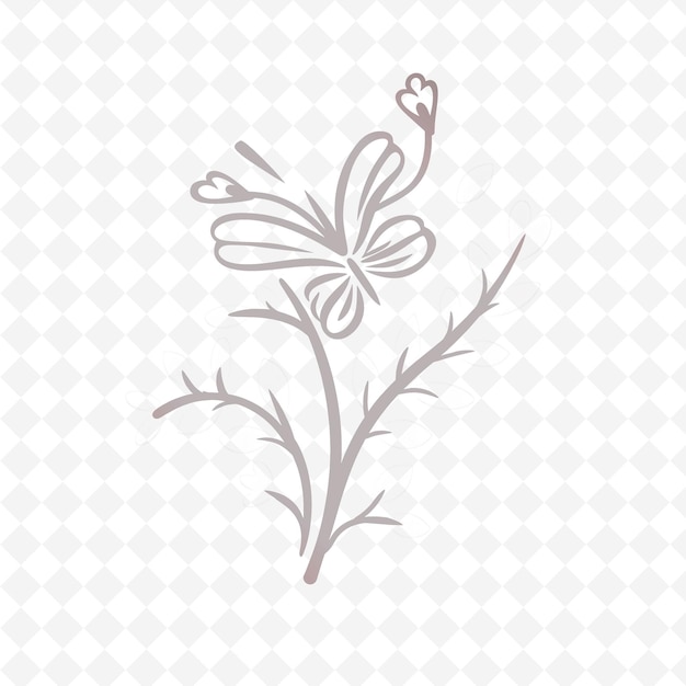 PSD logo monogramu łodygi pietruszki z dekoracyjnymi liśćmi i tyłkiem natural herb vector design collections