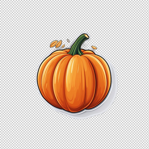 PSD logo naklejki pumpkin seed milk isolated backgr