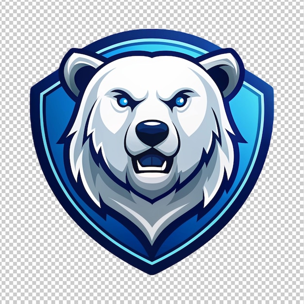 Logo Niedźwiedzia Polarnego Na Przezroczystym Tle