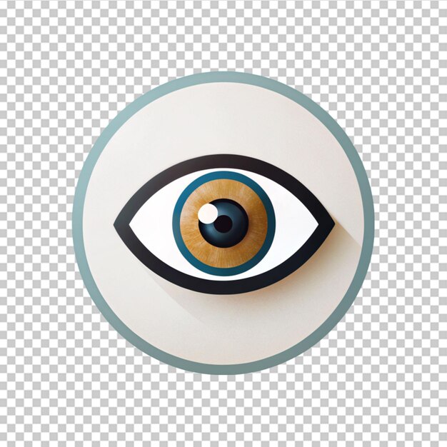 PSD logo oka na przezroczystym tle