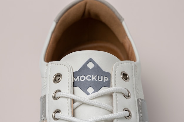 Дизайн макета логотипа на язычке обуви