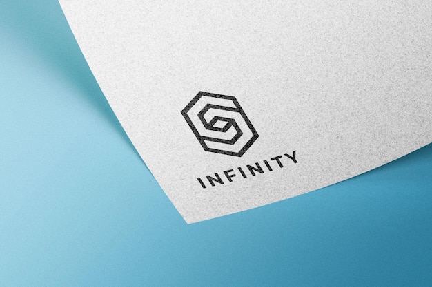 Logo on paper mockup