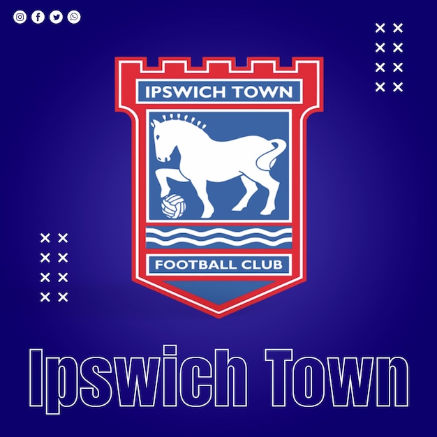 PSD logo piłki nożnej ipswich town fc psd