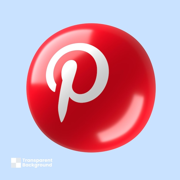 Logo Pinteresta 3d