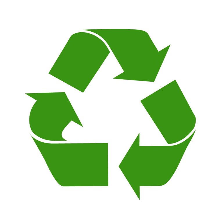 PSD logo reciclagem zielony znak recyklingu