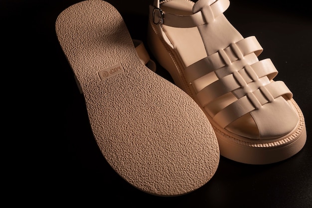 logo on shoe sole mockup