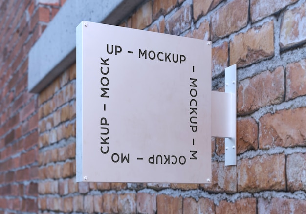Логотип на макете знака