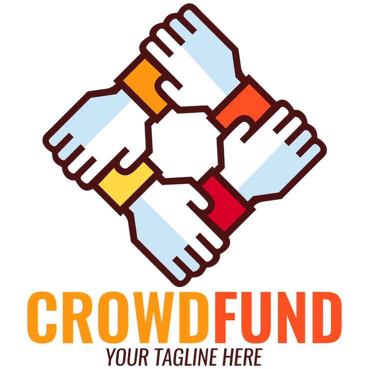 PSD logo sjabloon crowdfunding