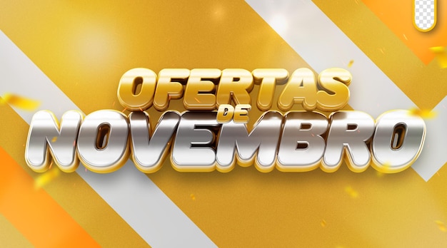 logo sjabloon november biedt kortingen retail brazilië aanbiedingen van november
