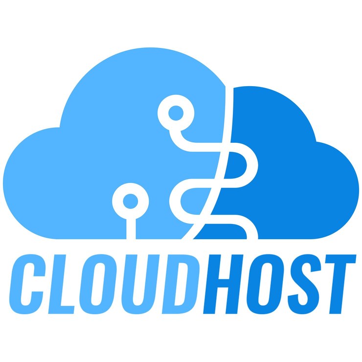 PSD logo template cloud hosting