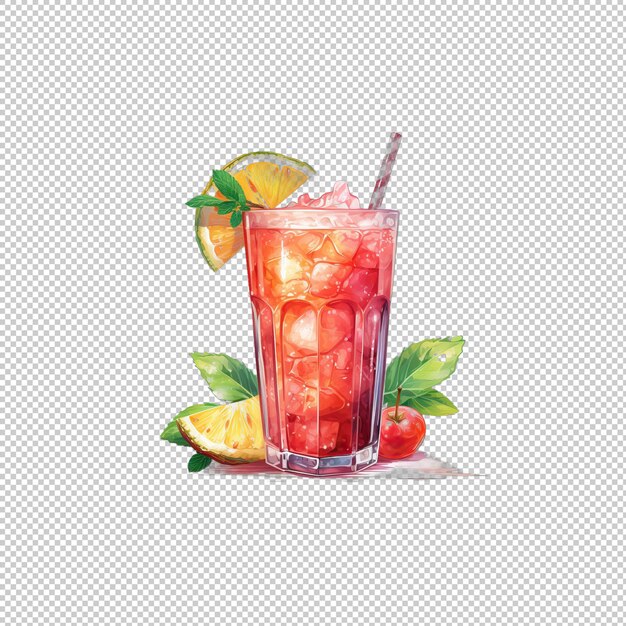 PSD logo watecolor hawaiian punch z izolowanym tłem