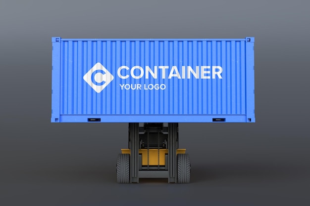 Logomodel op vrachtcontainer