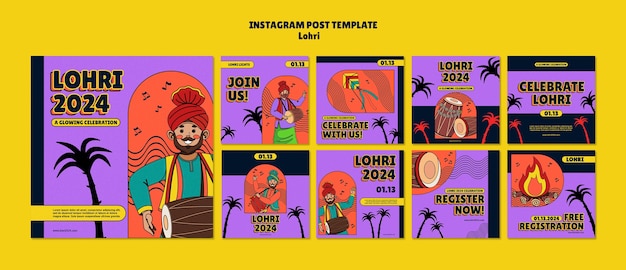 PSD lohri festival viering instagram posts