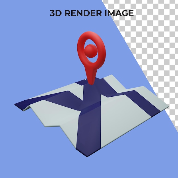 PSD lokalizacja mapy renderowania 3d