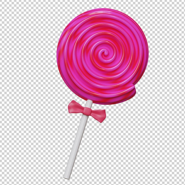 PSD lollipop candy 3d illustration