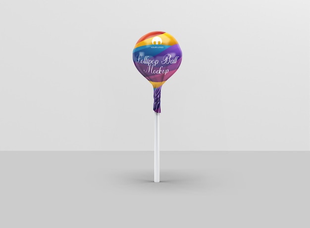 Premium PSD | Lollipop candy mockup