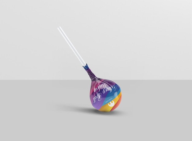 Lollipop candy mockup