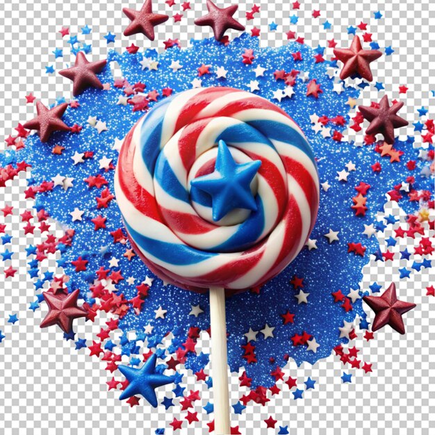 lollipop with American flag