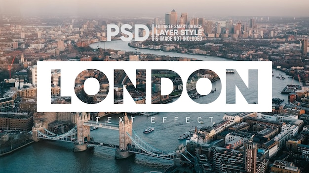 London City Transparent Text Effect