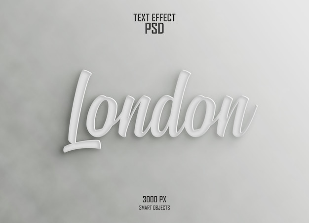 London text effect