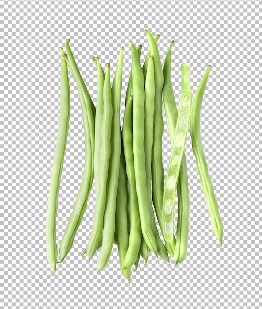 Long beans isolated on alpha layer