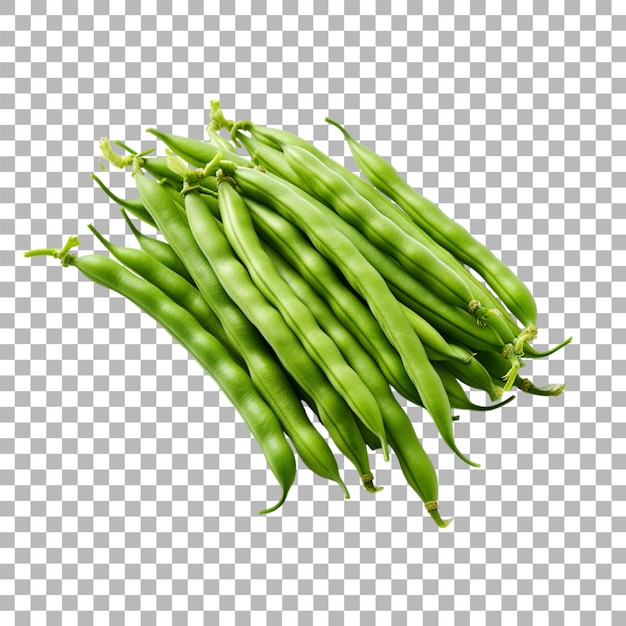 PSD long beans on transparent background