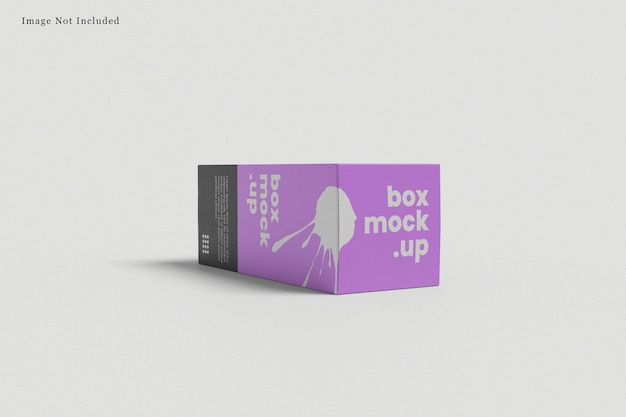 Long box mockup 3d rendering