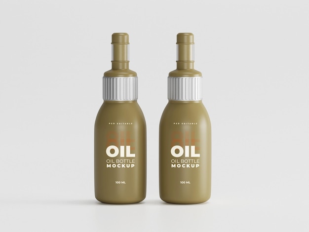 PSD long cap bottle mockup