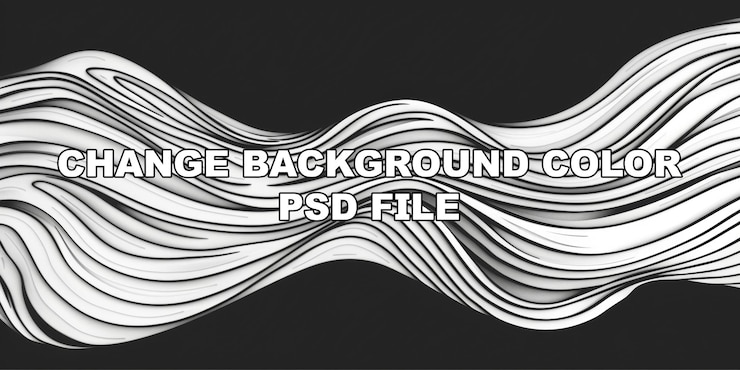 PSD a long curvy line of white and black stripes stock background