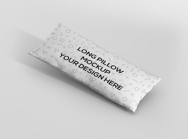 Long pillow mockup