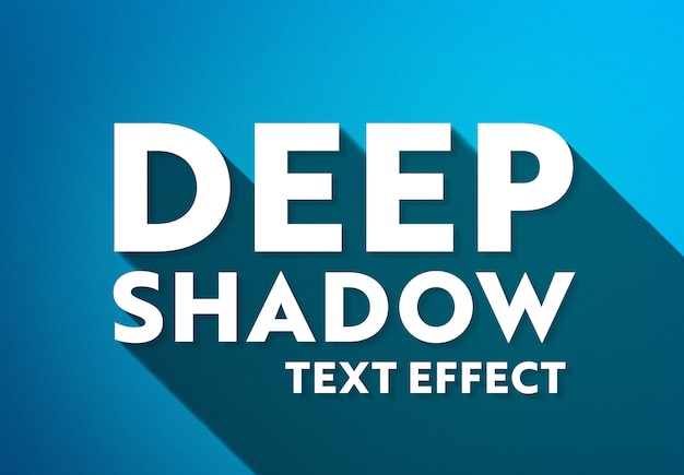 Long shadow text effect