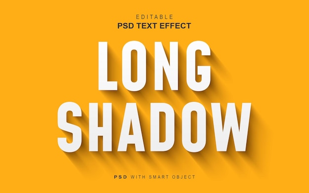 Long shadow text effect