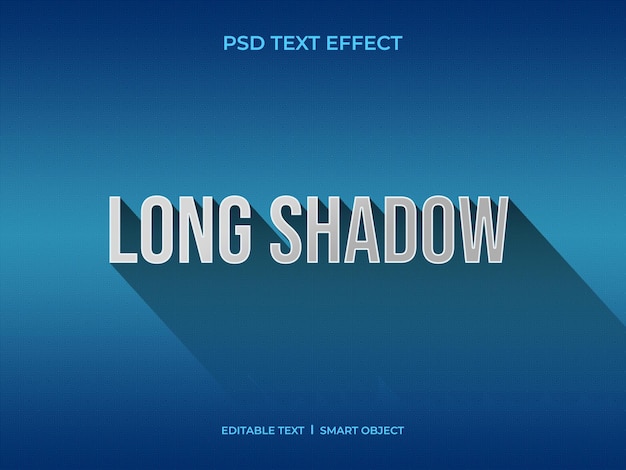 PSD long shadow text effect