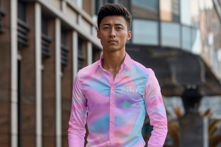 PSD long sleeve shirt mockup design
