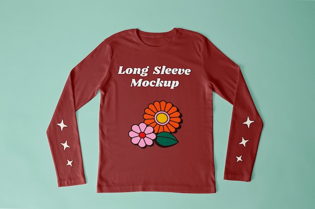 Long sleeve shirt mockup