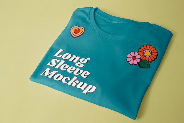 Long sleeve shirt mockup