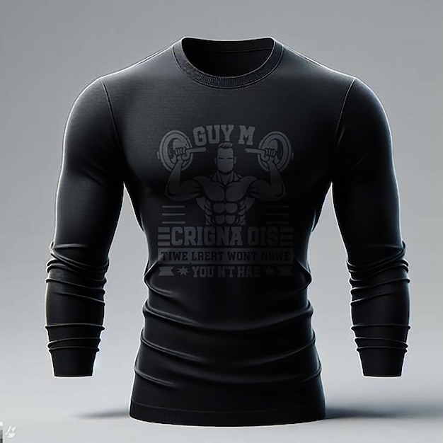 PSD long sleeve t shirt mockup