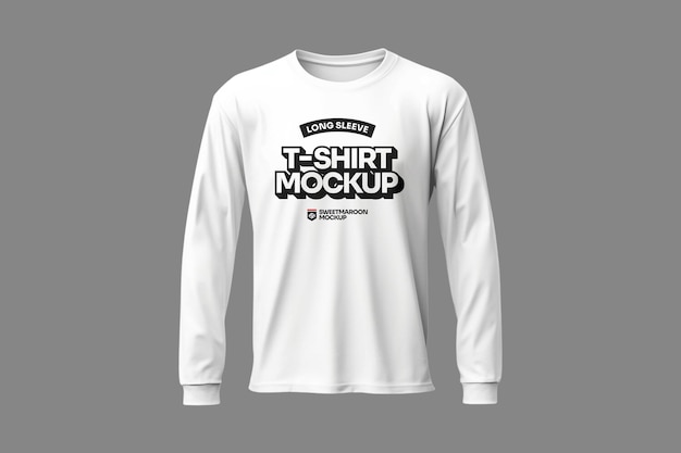 PSD long sleeve tshirt mockup