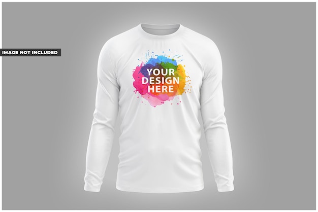 PSD long sleeve tshirt mockup