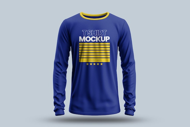 Premium PSD | Long sleeve tshirts mockup