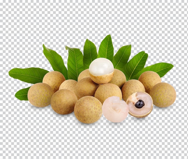 PSD longan with leaves isolated premium psd