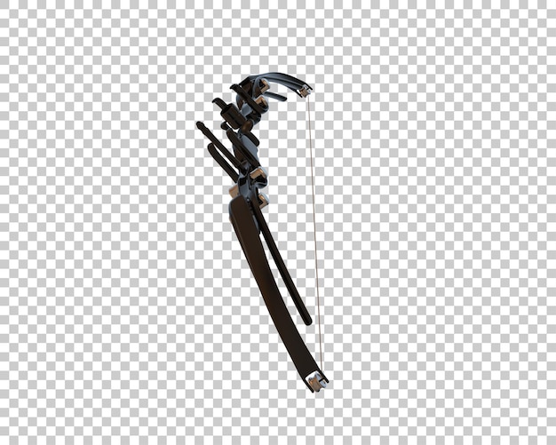 PSD longbow isolated on background 3d rendering illustration