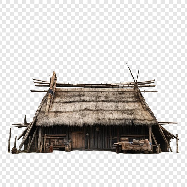 PSD longhouse isolated on transparent background