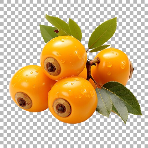 PSD loquat on transparent background