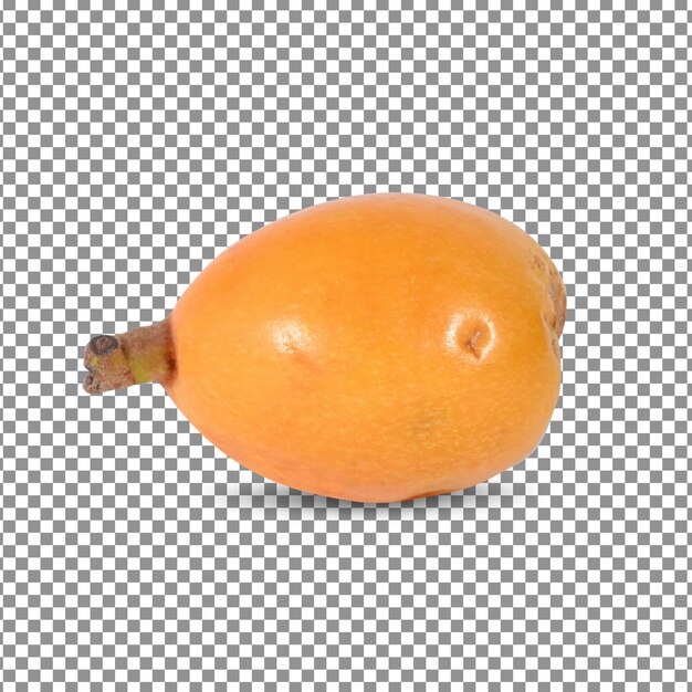 PSD loquat on white transparent picture